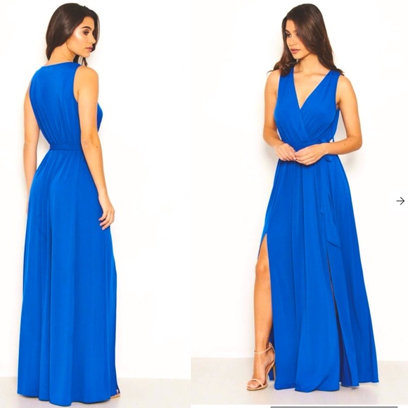 AX Paris Blue Maxi Dress - Picture 5 of 12